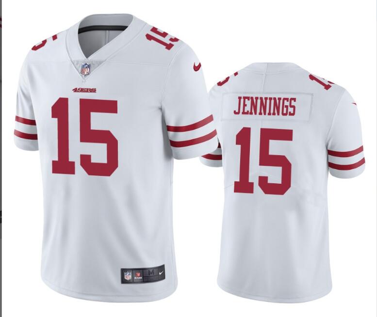Men San Francisco 49ers #15 Jauan Jennings White Vapor Limited 2024 Nike NFL Jersey->customized nfl jersey->Custom Jersey